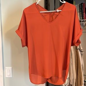 Burnt orange blouse